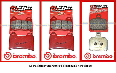 07BB19SA + 07BB02CC Kit Pastiglie Freno Ant+Post Ducati Hypermotard Monster 1100