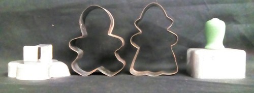 Antique Vintage Metal Baking Kitchen Utensils Cookie Cutters
