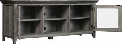 Bell'O - TV Stand for Most Flat Panel TV's Up to 65" with Glass-Front Cabinet...