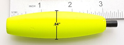 CLOSEOUT TORPEDO FLOATS 1//4oz DoubleX Rainbow Tackle clear orange pink chartreus