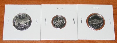 Washington , Roosevelt and Jefferson Proof Coins 1984 loose lot 3 coins