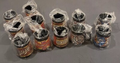 Vintage ThermoServ Insulated Tankard Budweiser Schlitz Pabst Miller Case Of 12