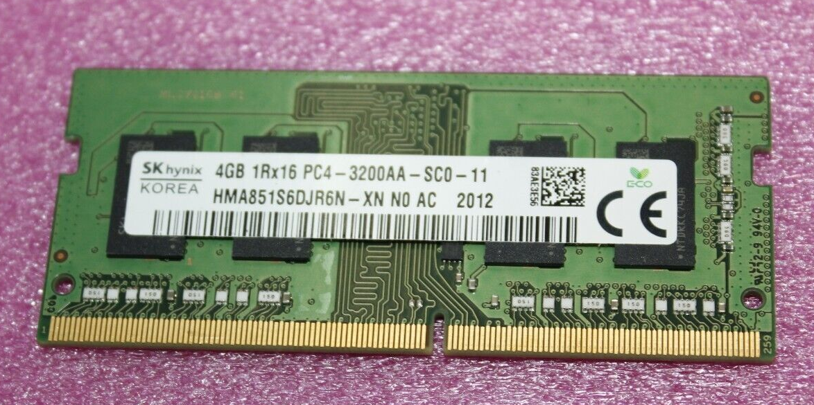 蘭 HMA851S6DJR6N-XN SK Hynix 4GB DDR4 PC4-3200 SODIMM Laptop
