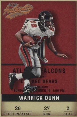 2002 Fleer Authentix Warrick Dunn #27