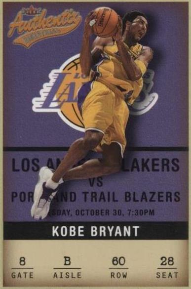 Kobe Bryant Basketball 2001-02 Season Sports Trading Cards