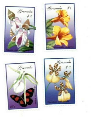 Grenada - 2001 - Flowers - Set Of 4 Stamps - MNH