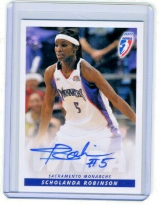 Scholanda Robinson 2007 WNBA Rittenhouse Archives Certified Card Autograph Auto