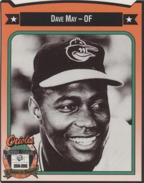 1991 All-Time Baltimore Orioles Team Issue - Dave May #284