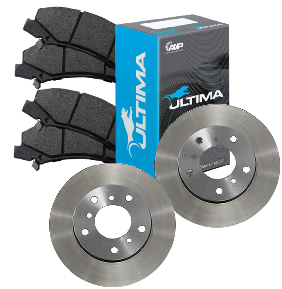 DISC BRAKE PADS & ROTORS COMBO FOR FORD FALCON BA BF FG FG X BARRA E