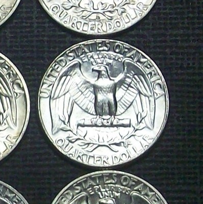 1960-P BU WASHINGTON QUARTER- PRETTY CLEAN COIN, A LITTLE ON THE DULL SIDE-LOOK!