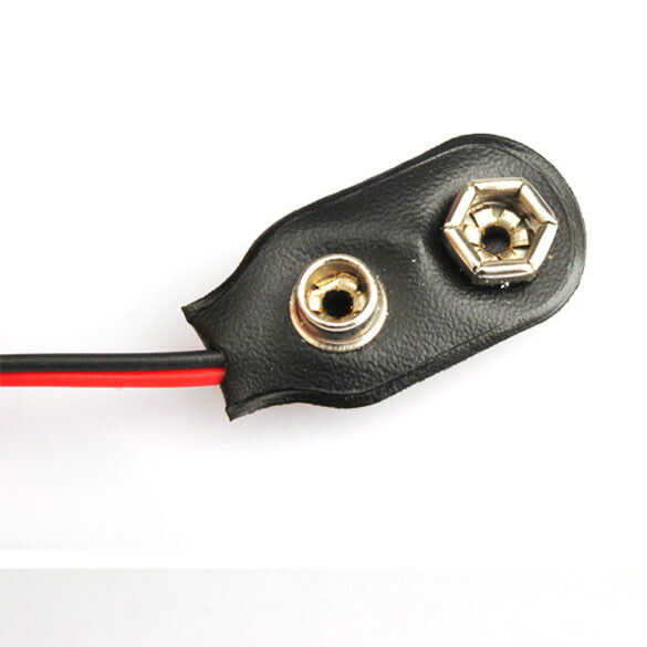 20Pcs 9V Battery Snap-on Connector Clip With Wire Holder 15cm Cable Leads Cord