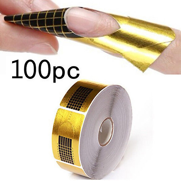 100 Stk Modellierschablonen Nagel Schablonen UV Gel Acryl Nail Art Design