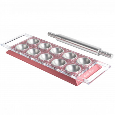 Marcato Board for ravioli Made IN CASA + Rolling Pin IN Metal Pink