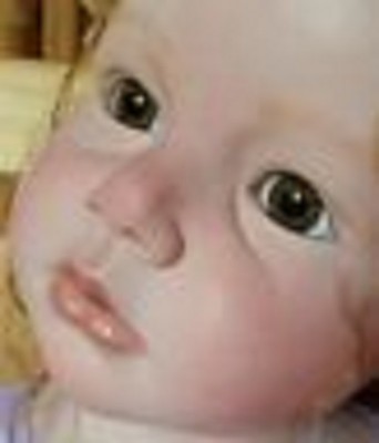REBORN DOLLS REAL GLASS FULL ROUND EYES, COLOR 55 TOPAZ - 18 MM