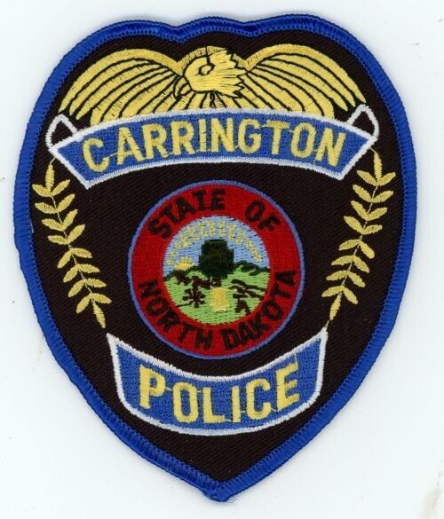 NORTH DAKOTA ND CARRINGTON POLICE NICE SHOULDER PATCH SHERIFF