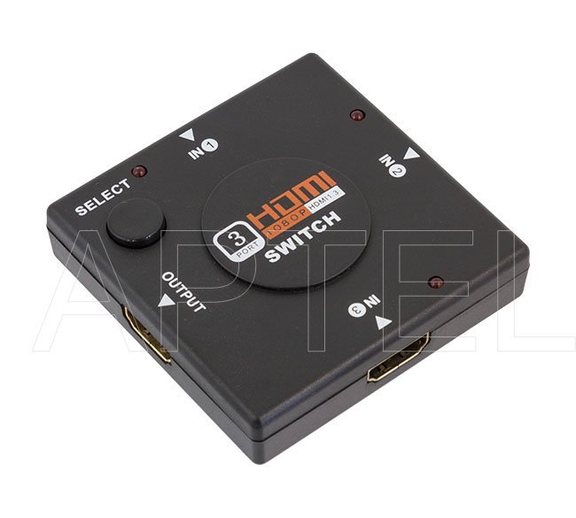 SWITCH HDMI FULL HD 3 IN 1 SPLITTER PER COLLEGARE 3 PERIFERICHE ALLA PORTA HDMI