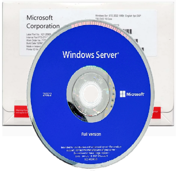 Sealed Windows Server 2022 DataCenter 16 Cores 64Bit DVD & COA OEM + 50 CALs - Picture 3 of 6