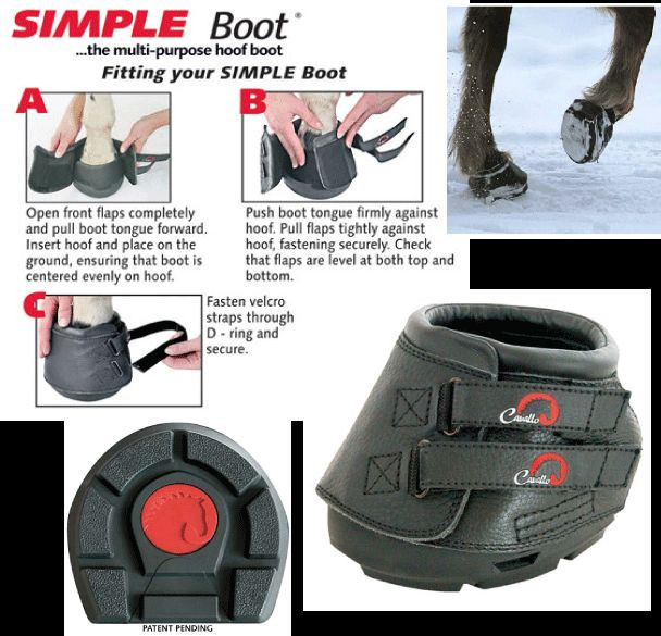 Cavallo 'SIMPLE' Hoof Boots (Pair) Horse. Equine. Hoof Protection
