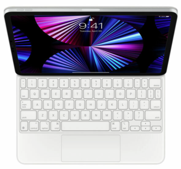 Apple - Magic Keyboard for 12.9-inch iPad Pro - White - MJQL3LL/A - Excellent