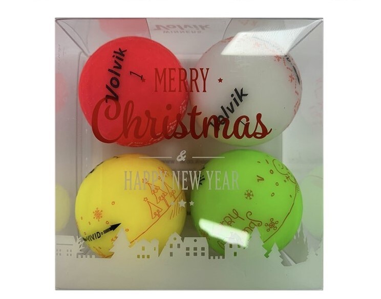 Volvik Geschenkset Bälle 4er Pack - Merry Christmas - Weihnachten