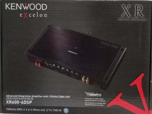 KENWOOD EXCELON XR600-6DSP 6-CHANNEL AMPLIFIER WITH 32 DIGIT