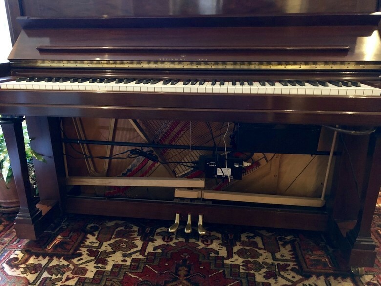 1995 Steinway Model K Vertical Grand Piano