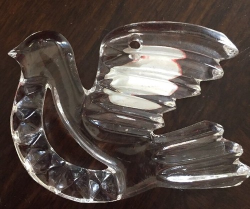 Gorham Lead Crystal Holiday Dove Ornament Made in Germany #5