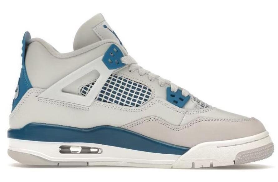 Pre-owned Jordan Nike  4 Retro Military Blue (gs) 2024 Youth Hf4281-141