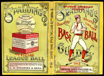 Photo of Cover,Spanish American edition of Spaldings Official Base Ball Guide