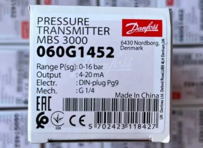 Danfoss MBS3000 Pressure transmitter 060G1452