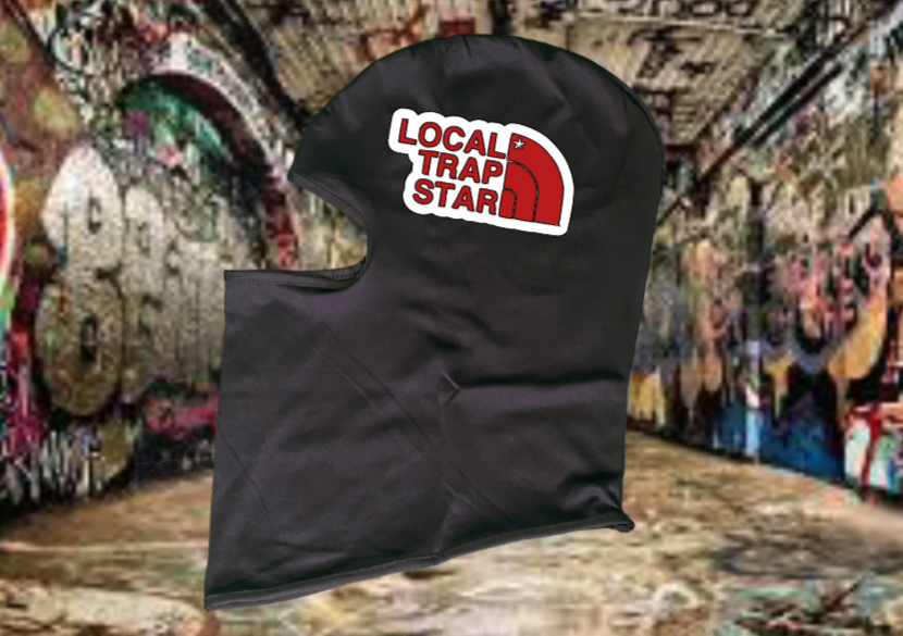 Unisex custom ski mask “ Local Trap Star “ Streetwear Breathable