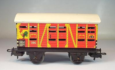 H0 386 Kleintierwagen 2-achsig 2~Wechselstrom analog
