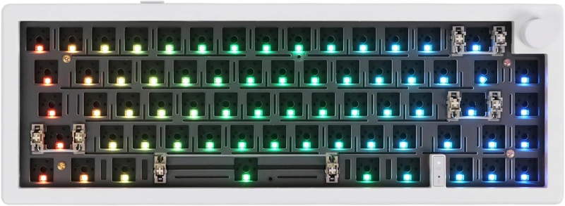 EK68 65% Bluetooth Gaming Keyboard DIY Kit, Hot Swappable Gasket Mount PCB Mount