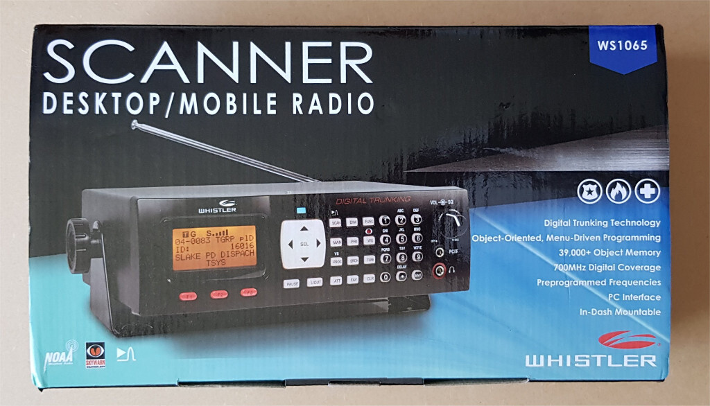Whistler WS1065 Radio Scanner Destop or Mobile plus ARC500 program in
