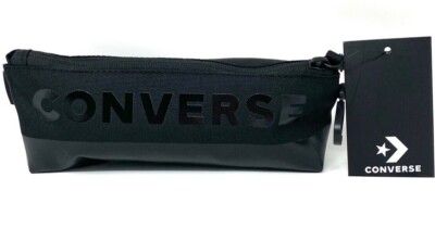 Converse Speed Supply Case Pencil Pouch Makeup Bag Black Zip 10018263-A06 001 