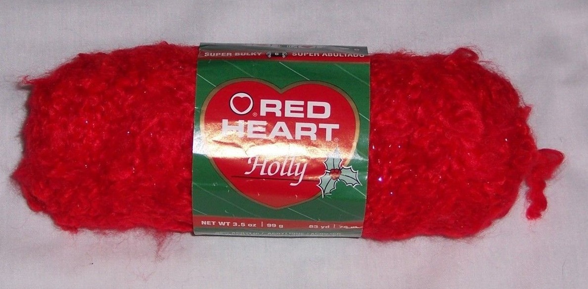 RED HEART HOLLY YARN - HOLLY METALLIC