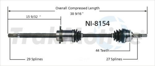 CV Axle Shaft Front Left SurTrack NI-8235 fits 07-13 Nissan Altima