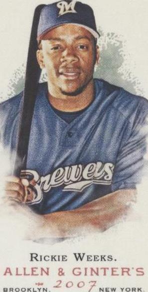 2007 Topps Allen & Ginter's - Rickie Weeks #216