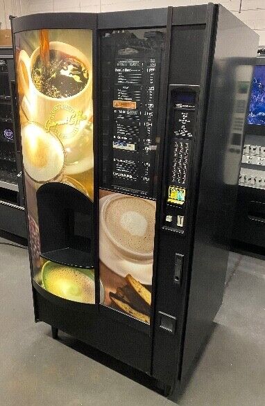 National 673 Coffee Vending Machine DEX MDB Credit Card Capable 2 Cup Size Cocoa