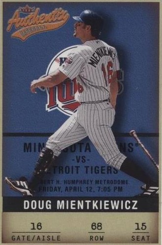 2002 Fleer Authentix - Doug Mientkiewicz #68