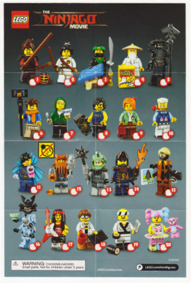 Lego ninjago hotsell minifigures list