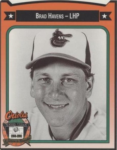 1991 All-Time Baltimore Orioles Team Issue - Brad Havens #188
