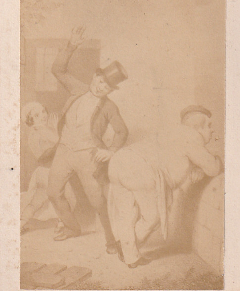 D' Apres Gravure Humoristique Edme Jean Pigal Les 2 Jumelles La Fessee Photo Cdv