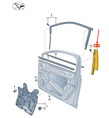 パーツ Right Side 4D-FootPlate Golf8/Golf8.5 vw1249148_61.jpg
