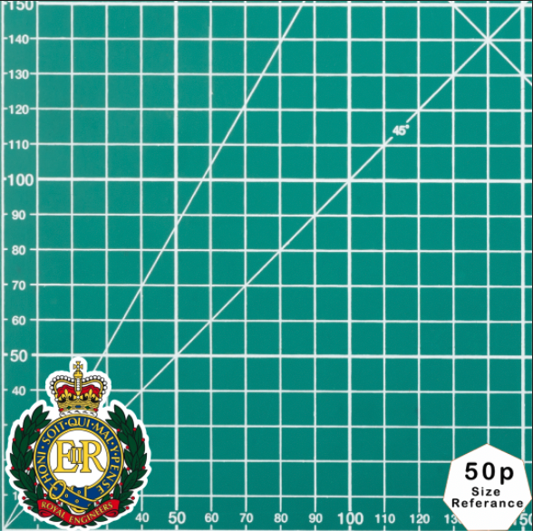 Royal Engineers Waterproof Vinyl Stickers (old badge) - Official MoD Reseller - Picture 4 of 7