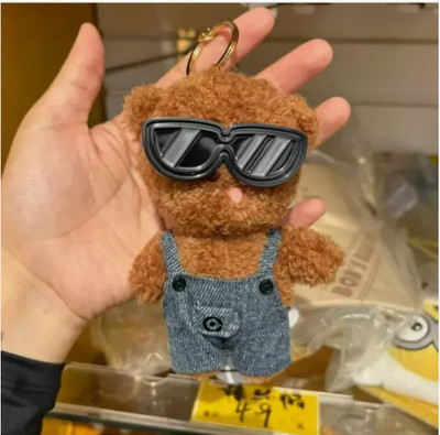 Beijing Universal Studios genuine Minions tim bear sunglasses plush Keychain New