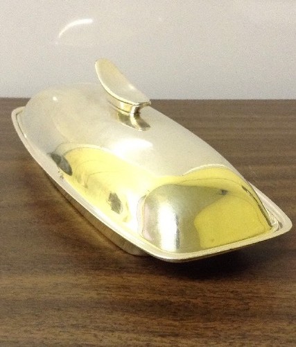 VTG GORHAM SILVER PLATE YC755 BUTTER DISH 8-3/8