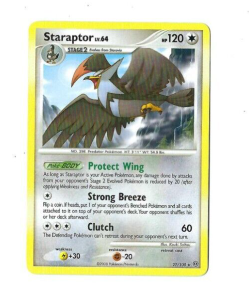 2008 Pokémon TCG #27/100 Staraptor lv. 64 | eBay