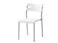 4 x white IKEA chairs