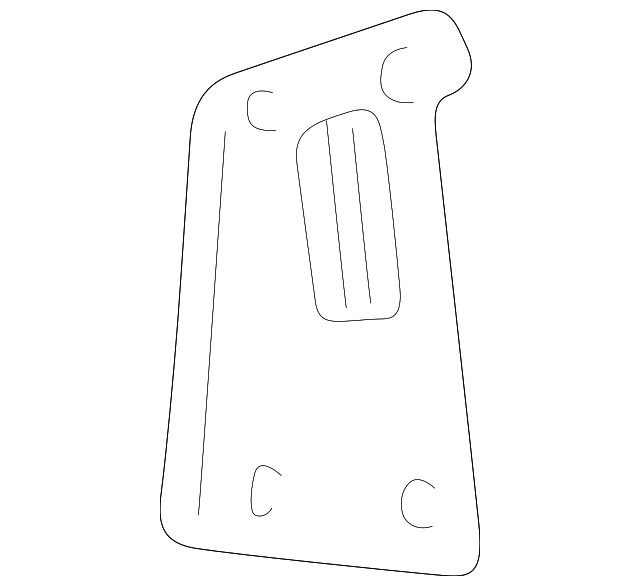 Genuine Ford End Panel YC3Z-2504481-BAA